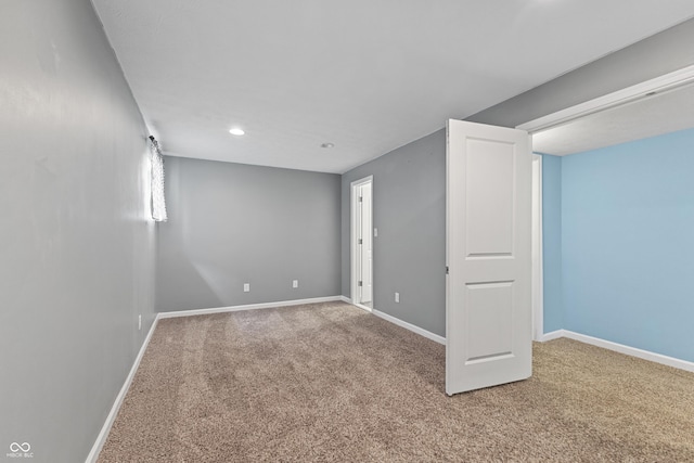 2833 Holiday Way, Greenwood, IN 46143 - basement featuring carpet floors and recessed lighting