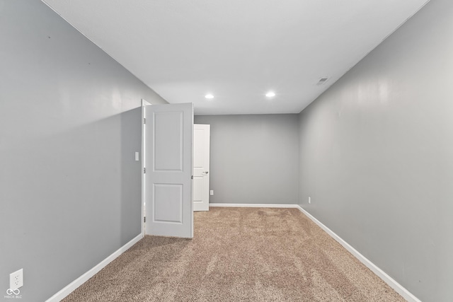 2833 Holiday Way, Greenwood, IN 46143 - basement featuring carpet flooring and recessed lighting