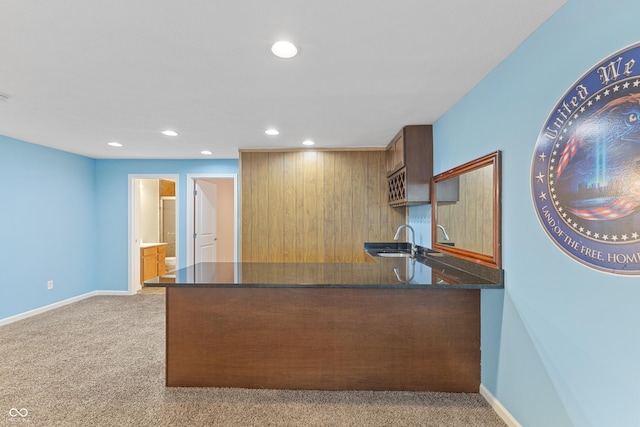 2833 Holiday Way, Greenwood, IN 46143 - unfurnished office with recessed lighting and light carpet