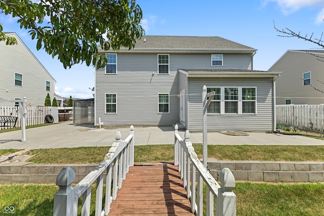 2833 Holiday Way, Greenwood, IN 46143 - back of house with a patio and a fenced backyard