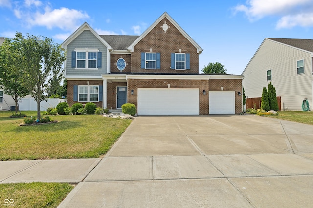 2833 Holiday Way, Greenwood, IN 46143 - view of front of property featuring brick siding, driveway, and an attached garage
