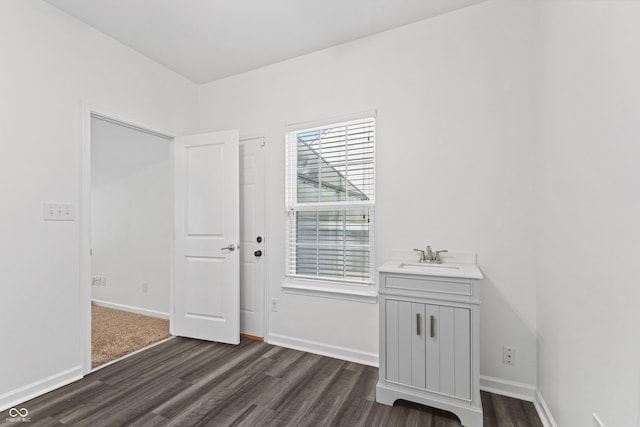 2833 Holiday Way, Greenwood, IN 46143 - empty room with dark wood-style flooring
