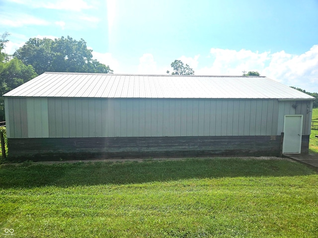 7422 S 575 W, Morgantown, IN 46160 - view of side of home featuring a yard and a metal roof