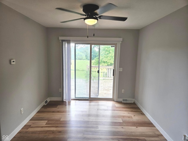 7422 S 575 W, Morgantown, IN 46160 - spare room featuring ceiling fan and wood finished floors