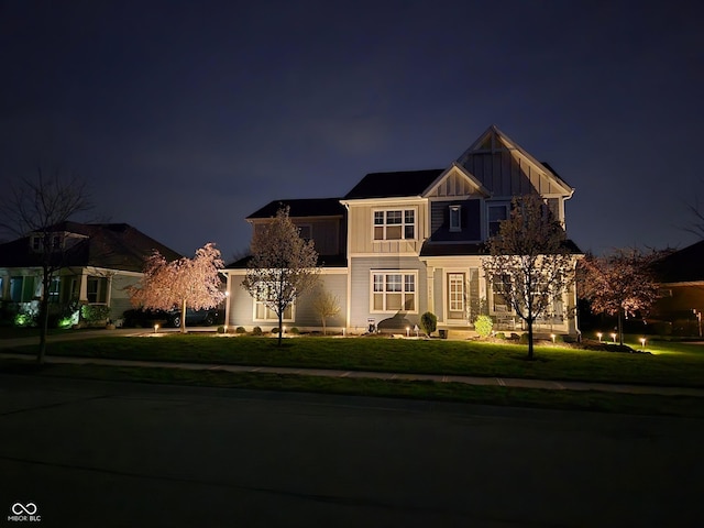 5875 Stroup Dr, Noblesville, IN 46062 - craftsman house with board and batten siding and a lawn
