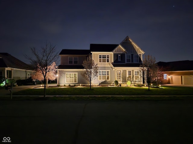 5875 Stroup Dr, Noblesville, IN 46062 - craftsman inspired home with a lawn, board and batten siding, and a garage