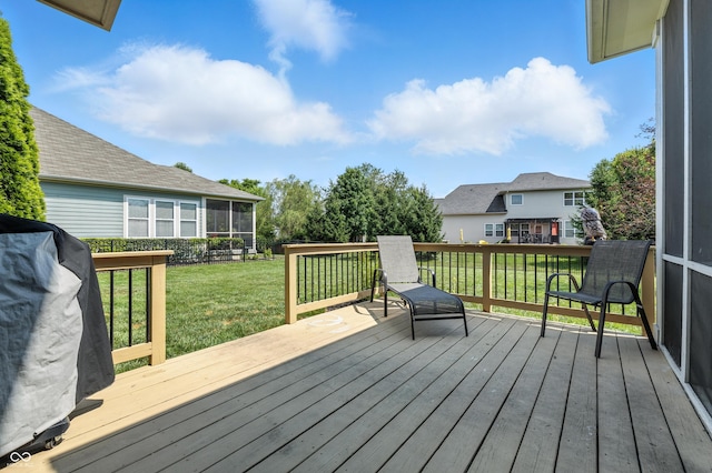 5875 Stroup Dr, Noblesville, IN 46062 - deck with a lawn
