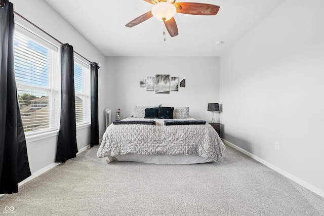 5875 Stroup Dr, Noblesville, IN 46062 - bedroom with carpet floors and a ceiling fan