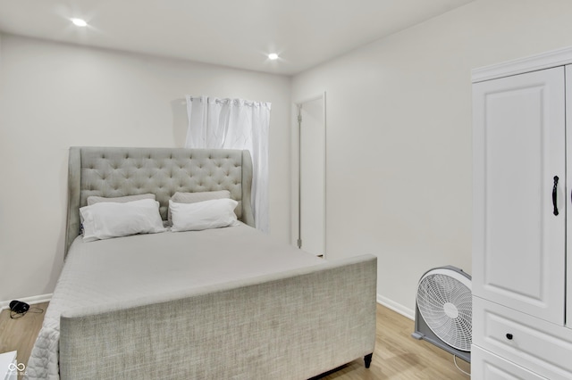 2149 Westline Dr, Columbus, IN 47203 - bedroom with light wood-type flooring and recessed lighting