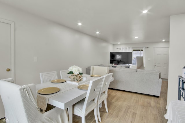 2149 Westline Dr, Columbus, IN 47203 - dining space with light wood-type flooring and recessed lighting