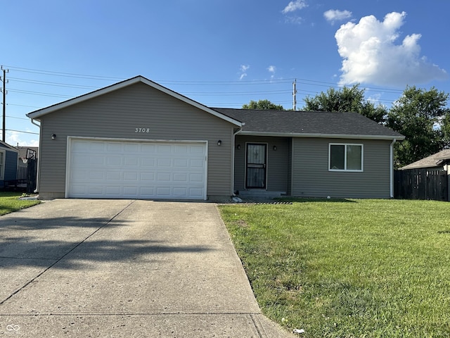 3708 Pleasant Creek Dr, Indianapolis, IN 46227 - single story home featuring concrete driveway and an attached garage
