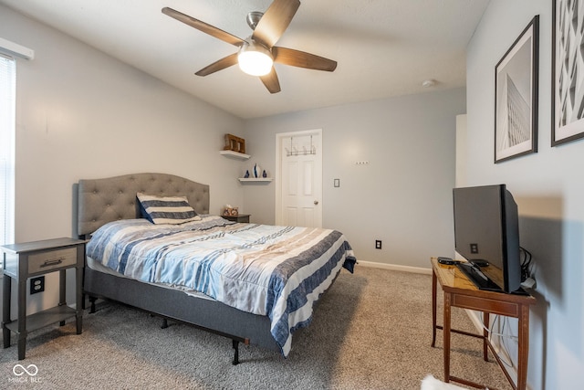268 Larimar Dr, Whiteland, IN 46184 - bedroom featuring carpet floors and a ceiling fan