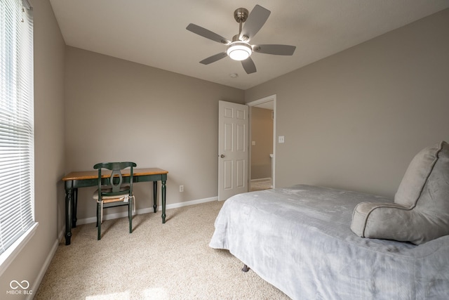 268 Larimar Dr, Whiteland, IN 46184 - bedroom with carpet flooring and a ceiling fan