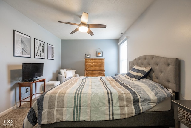 268 Larimar Dr, Whiteland, IN 46184 - bedroom with carpet floors and a ceiling fan