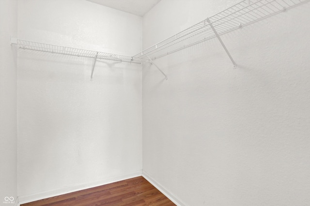 5422 Bluff View Dr, Indianapolis, IN 46217 - spacious closet with dark wood-style floors