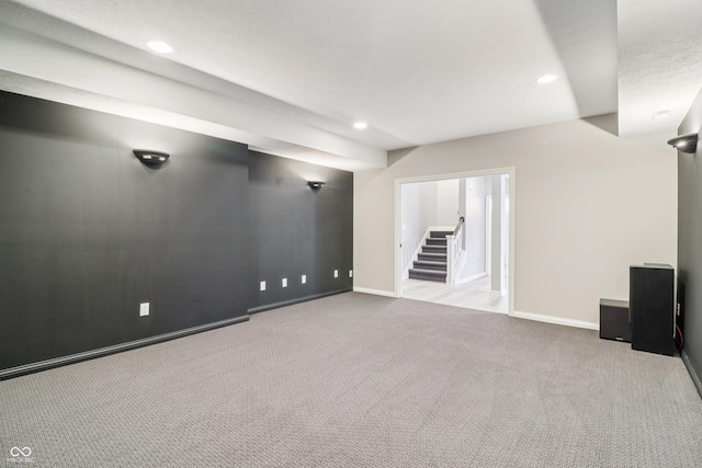 12068 Bayhill Dr, Carmel, IN 46033 - basement featuring carpet and recessed lighting