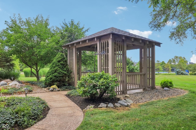 12068 Bayhill Dr, Carmel, IN 46033 - view of outdoor structure featuring a gazebo
