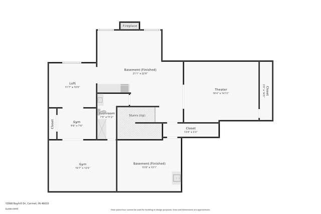 12068 Bayhill Dr, Carmel, IN 46033 - view of home floor plan