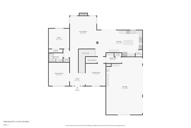 12068 Bayhill Dr, Carmel, IN 46033 - view of home floor plan
