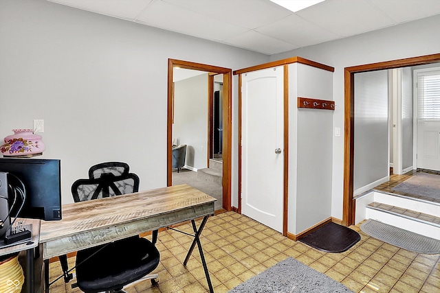 1328 E 600 N, West Lafayette, IN 47906 - office space with baseboards and a drop ceiling