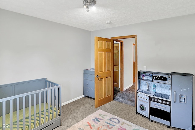 1328 E 600 N, West Lafayette, IN 47906 - carpeted bedroom featuring baseboards and a textured ceiling