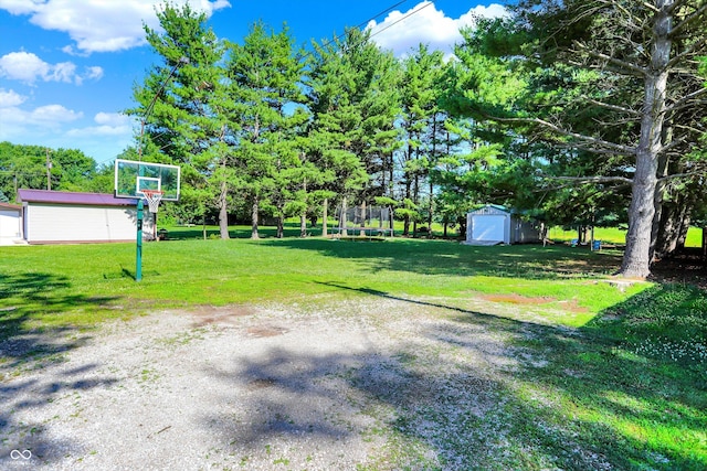 1328 E 600 N, West Lafayette, IN 47906 - view of grassy yard with a storage unit
