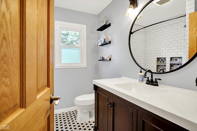 1328 E 600 N, West Lafayette, IN 47906 - bathroom featuring vanity, a shower, and tile patterned floors