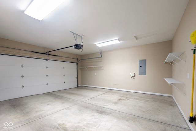 471 Harvest Moon Dr, Greencastle, IN 46135 - garage featuring electric panel and a garage door opener