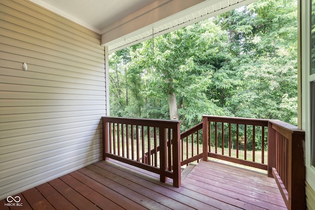 471 Harvest Moon Dr, Greencastle, IN 46135 - view of wooden deck