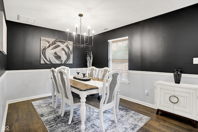 17101 Rushmore Dr, Westfield, IN 46074 - dining room featuring a chandelier and wood finished floors