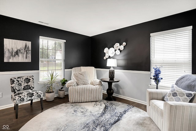 17101 Rushmore Dr, Westfield, IN 46074 - living area with wood finished floors and baseboards