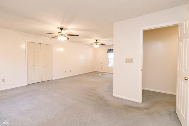4729 Hittle Dr, Indianapolis, IN 46239 - unfurnished living room with ceiling fan and light colored carpet