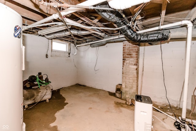 4729 Hittle Dr, Indianapolis, IN 46239 - below grade area featuring water heater