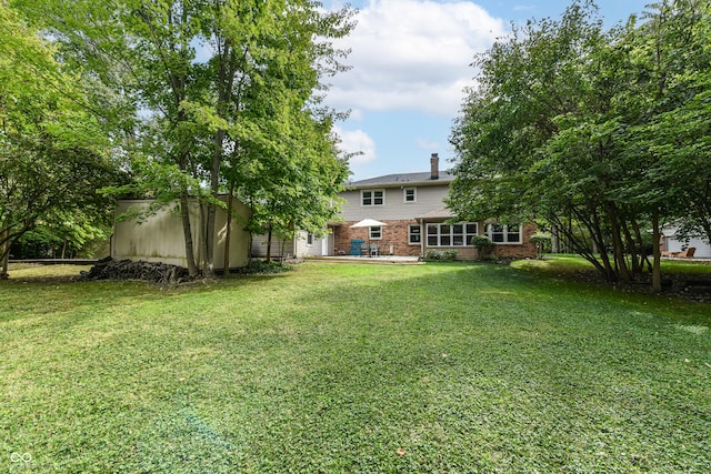 3012 Rollshore Ct, Carmel, IN 46033 - view of grassy yard with a shed