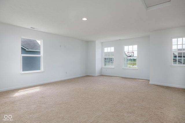 10524 Broadford St, Indianapolis, IN 46239 - unfurnished room with healthy amount of natural light, light colored carpet, and recessed lighting