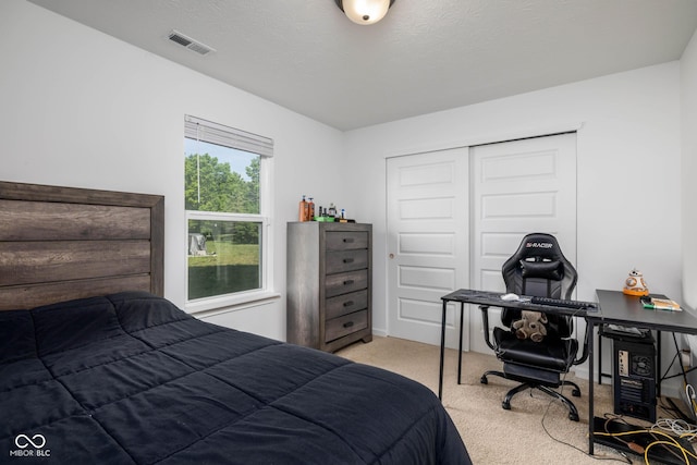 10524 Broadford St, Indianapolis, IN 46239 - bedroom featuring carpet floors, a closet, and an office area