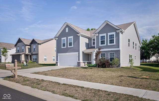 10524 Broadford St, Indianapolis, IN 46239 - traditional-style house with an attached garage, driveway, and a front yard