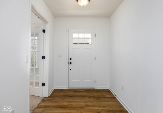 10524 Broadford St, Indianapolis, IN 46239 - foyer with wood finished floors and baseboards