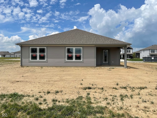 1231 Mcbride St, Greenfield, IN 46140 - rear view of property featuring roof with shingles
