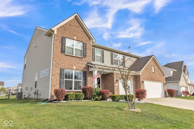 1358 Avocet Dr, Greenwood, IN 46143 - traditional home with concrete driveway and brick siding