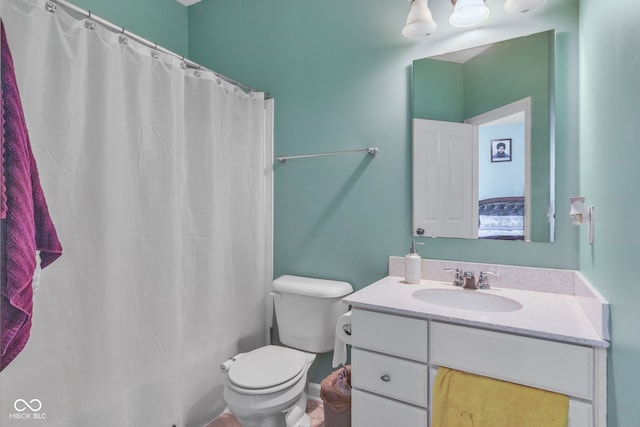 1358 Avocet Dr, Greenwood, IN 46143 - bathroom with vanity and curtained shower