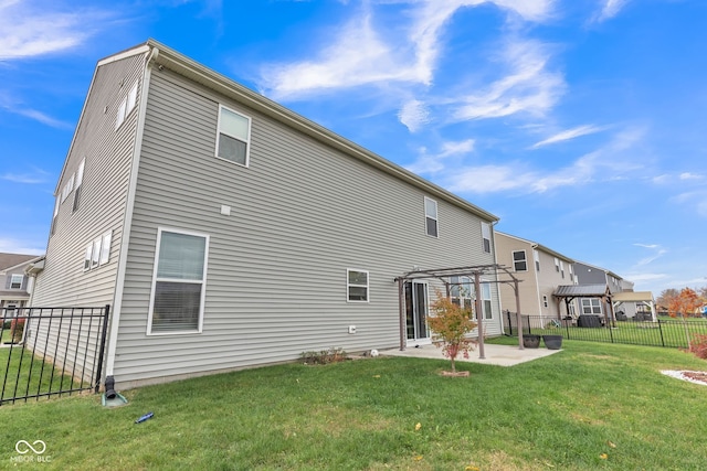1358 Avocet Dr, Greenwood, IN 46143 - back of property featuring a patio area and a pergola