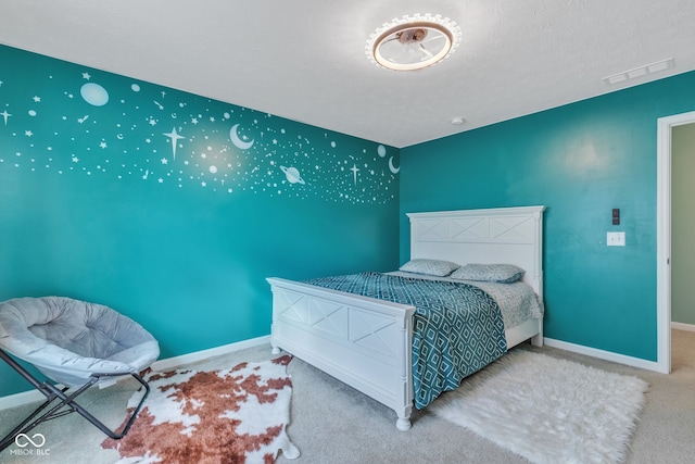 1358 Avocet Dr, Greenwood, IN 46143 - bedroom featuring carpet flooring and an accent wall