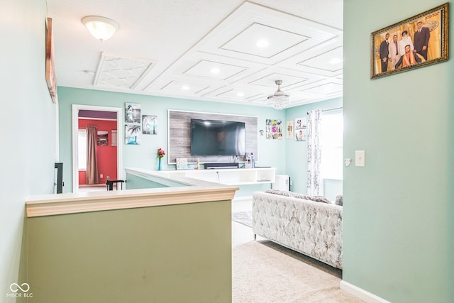 1358 Avocet Dr, Greenwood, IN 46143 - living area featuring recessed lighting and carpet