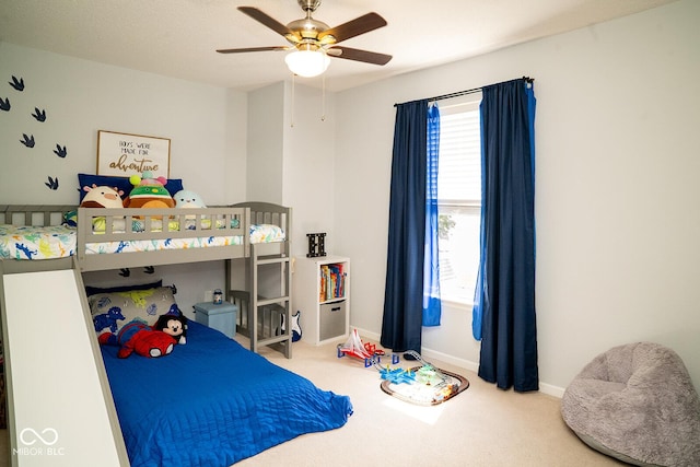 5322 Lily Pad Ln, Indianapolis, IN 46237 - bedroom featuring carpet floors and a ceiling fan
