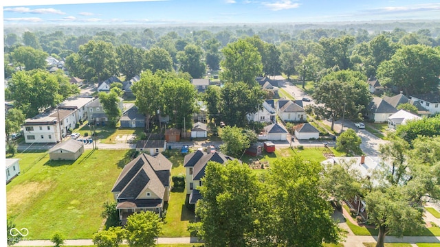 1418 S 7th St, Terre Haute, IN 47802 - aerial perspective of suburban area