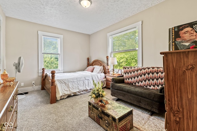 1418 S 7th St, Terre Haute, IN 47802 - bedroom with carpet flooring and a textured ceiling