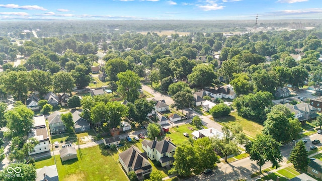 1418 S 7th St, Terre Haute, IN 47802 - aerial view of property and surrounding area with nearby suburban area