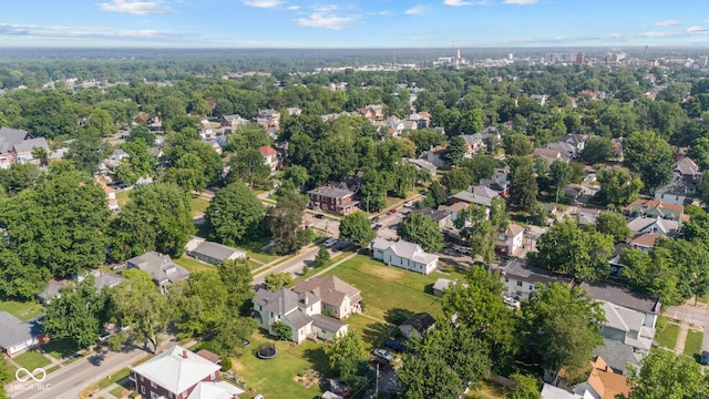 1418 S 7th St, Terre Haute, IN 47802 - aerial view of property and surrounding area with nearby suburban area