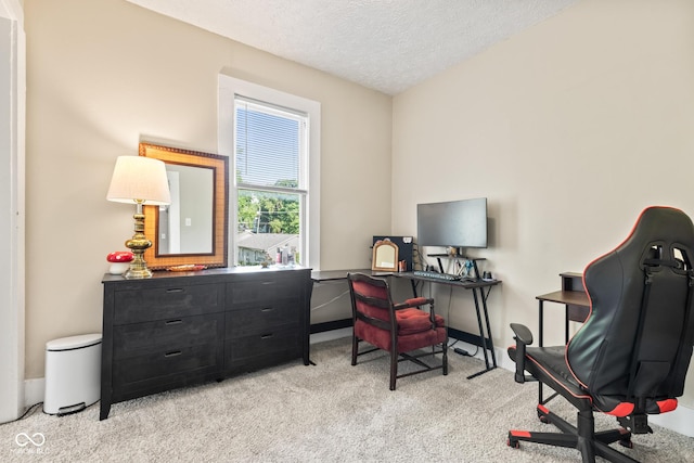 1418 S 7th St, Terre Haute, IN 47802 - office featuring light carpet and a textured ceiling